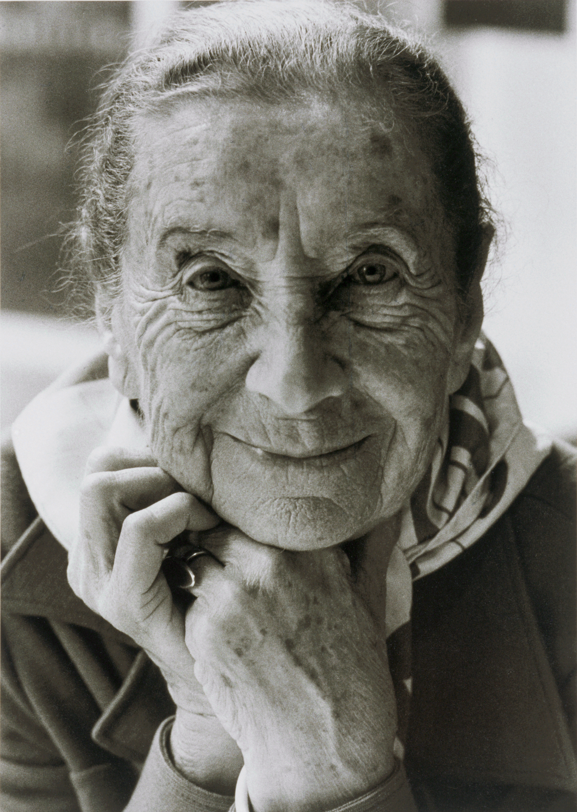 Lucia Moholy porträtiert von Fritz Kempe, 1980